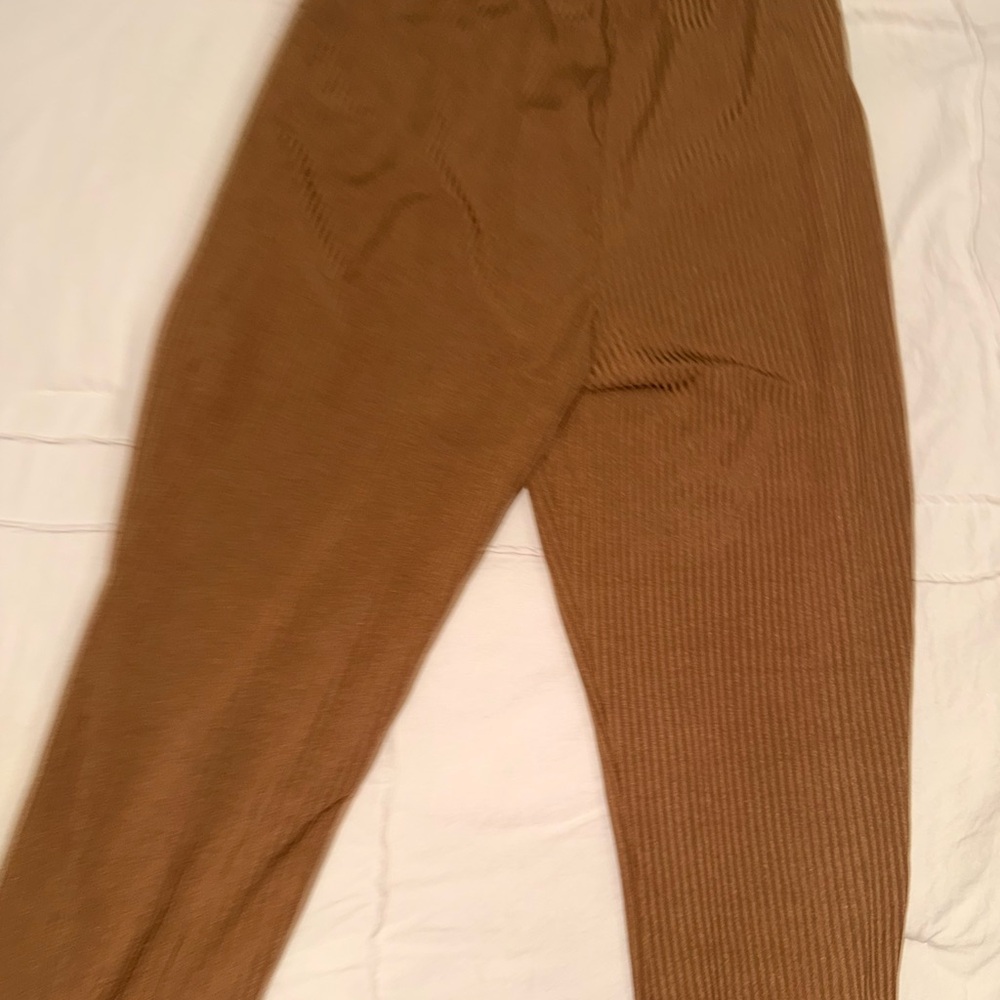 Brown Ribbed Pants - Picture 3 of 3